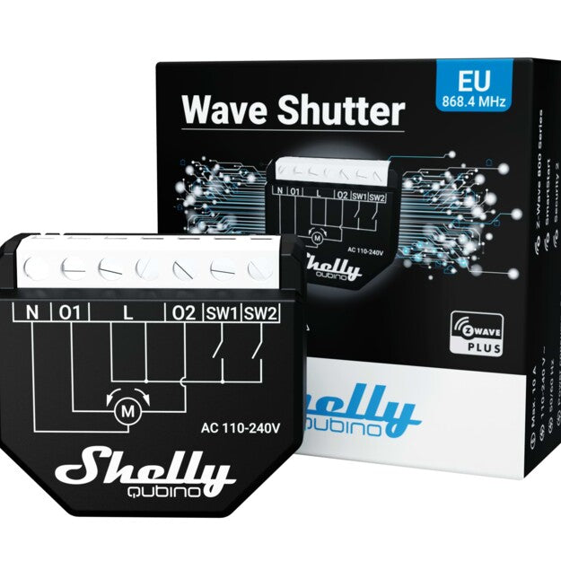 Shelly Qubino Wave Persiana módulo Z-Wave control persianas toldos