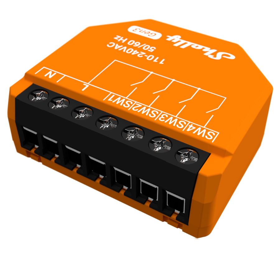 Shelly I4 Gen3 controlador 4 entradas WiFi Gen3 S3SN-0024X
