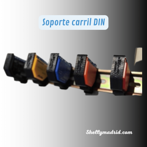 Soporte carril DIN Shelly EM