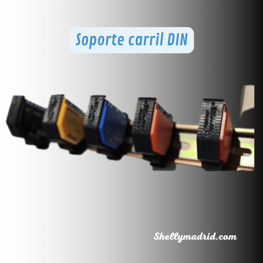 Soporte carril DIN Shelly EM