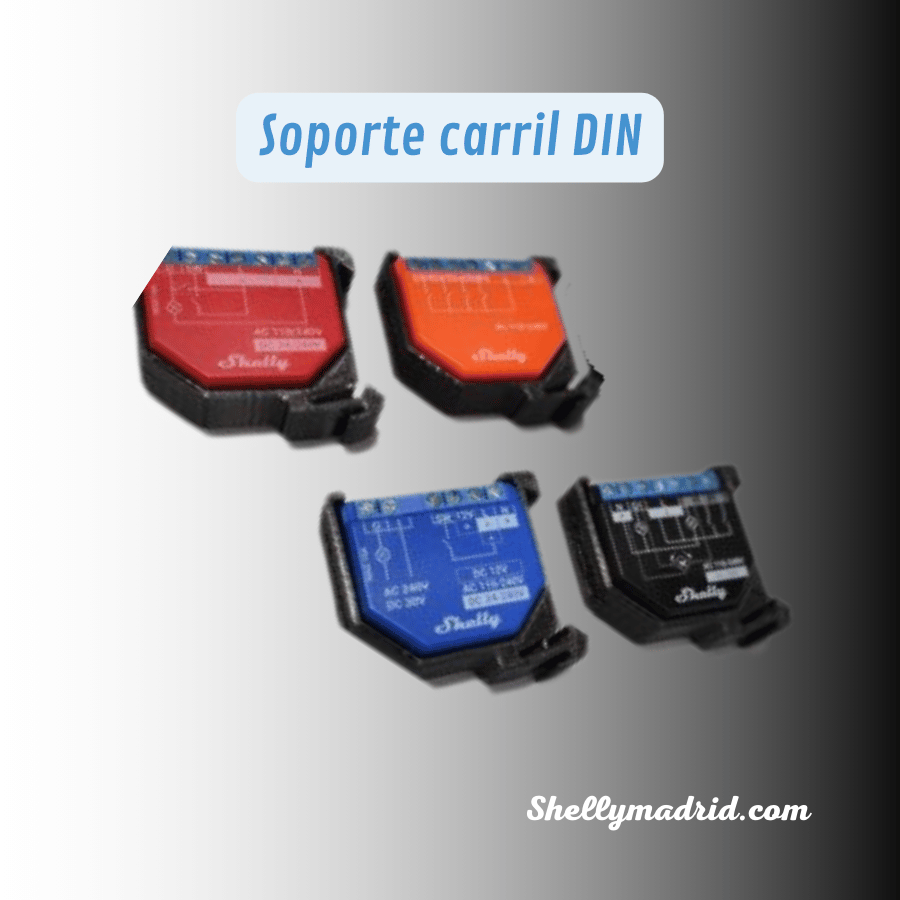 Soporte carril DIN Shelly EM - Imagen 2
