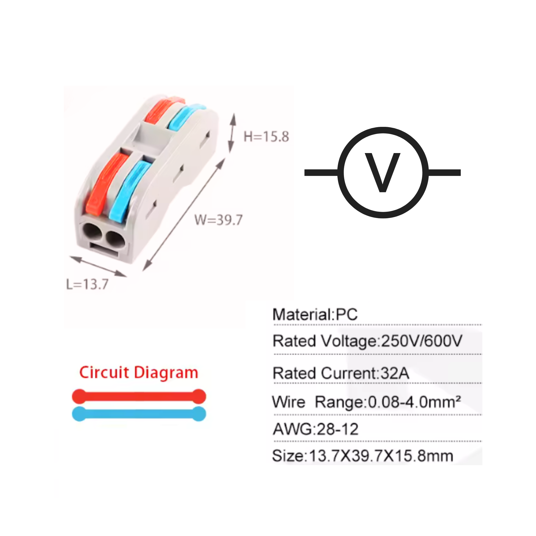 Pack de Clemas eléctricas de empuje para cables - Imagen 5