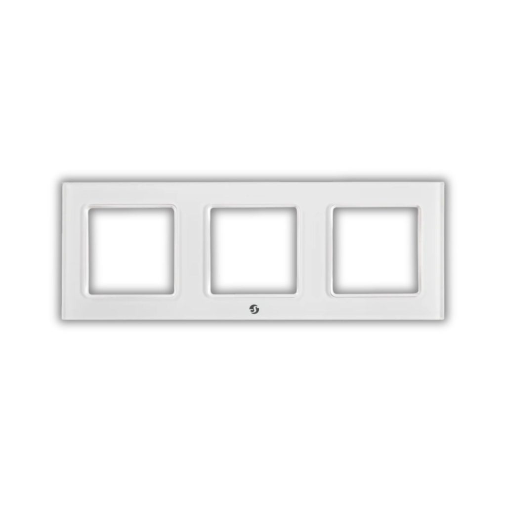 Marco Interruptor Shelly de 3 botones blanco para Wall Switch