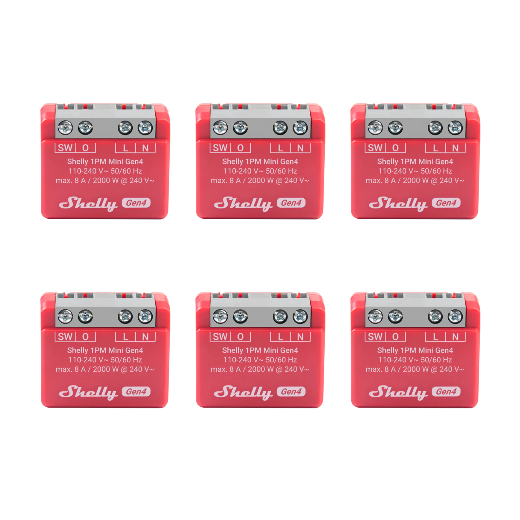 Packs Shelly 1PM Mini Gen4. 4, 6 y 8 Unidades - Imagen 2