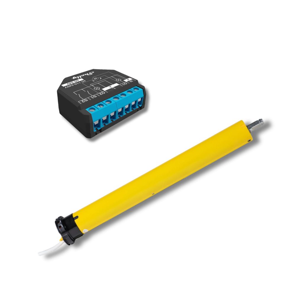Pack Persianas Base 45 con motor tubular Ø45mm y Shelly Plus 2PM domótico