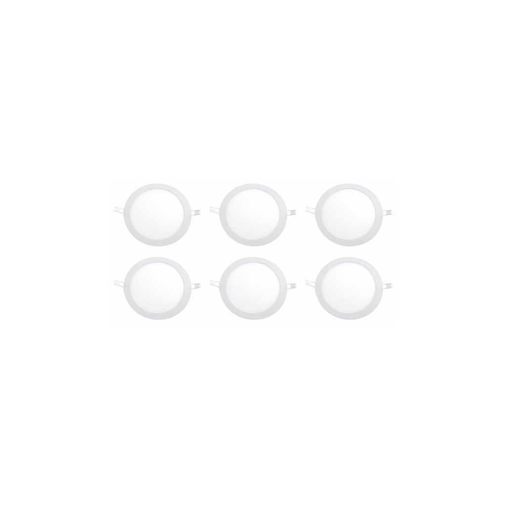 Pack 6 Downlight LED Empotrable ECO-PRO 18W 4000K para hogar y negocio