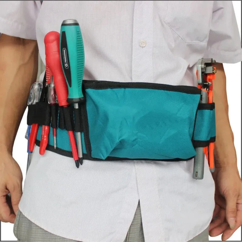 Cinturón de herramientas multiusos para electricistas, bolsa de 600D Oxford impermeable - Imagen 6