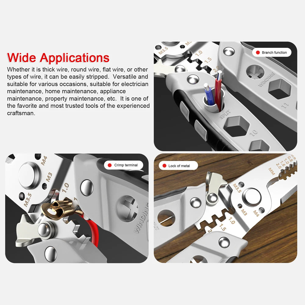 Alicates Pelacables Multifunción 16 en 1: La herramienta esencial para electricistas - Imagen 10