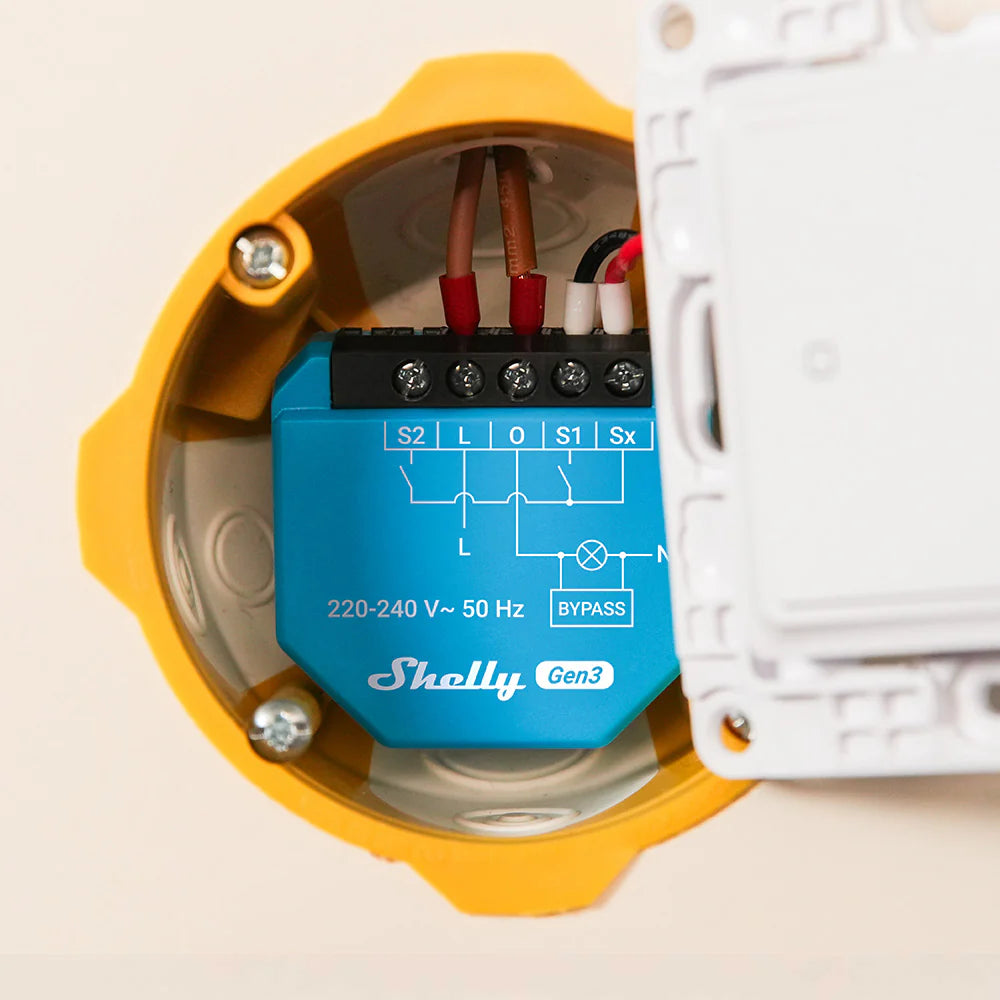 Shelly Bypass incluido con Shelly 1L Gen3 cargas LED