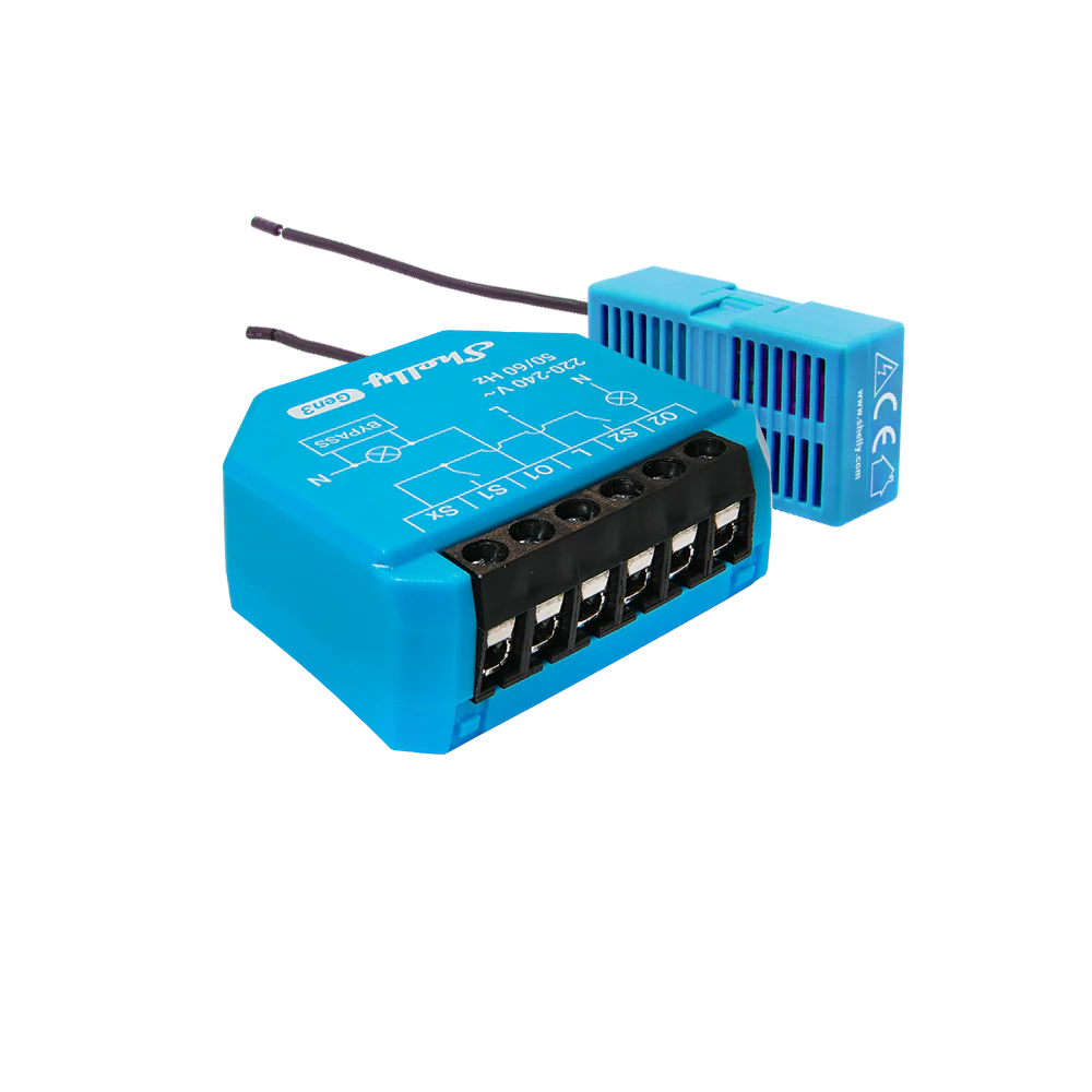 Shelly 2L Gen3 interruptor WiFi inteligente 2 canales sin cable neutro