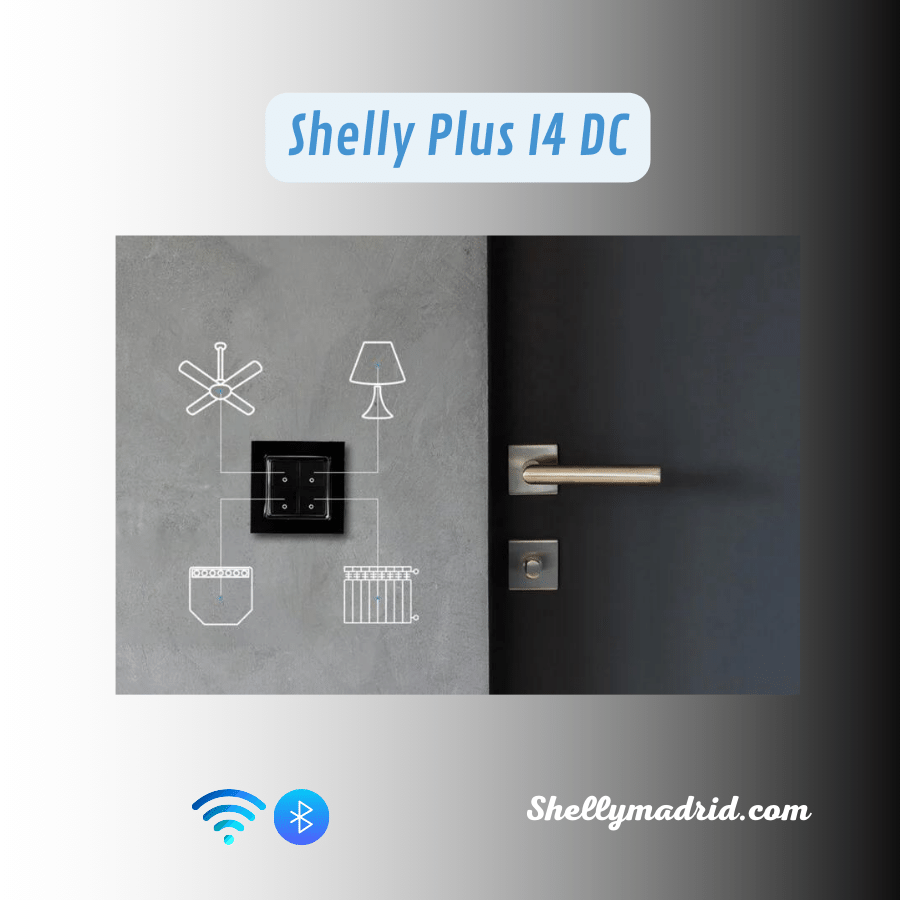 Especificaciones técnicas Shelly Plus I4 DC SNSN-0D24X