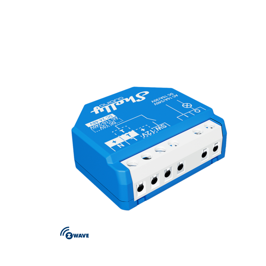 Shelly Qubino Wave 1 integración Home Assistant Z-Wave JS