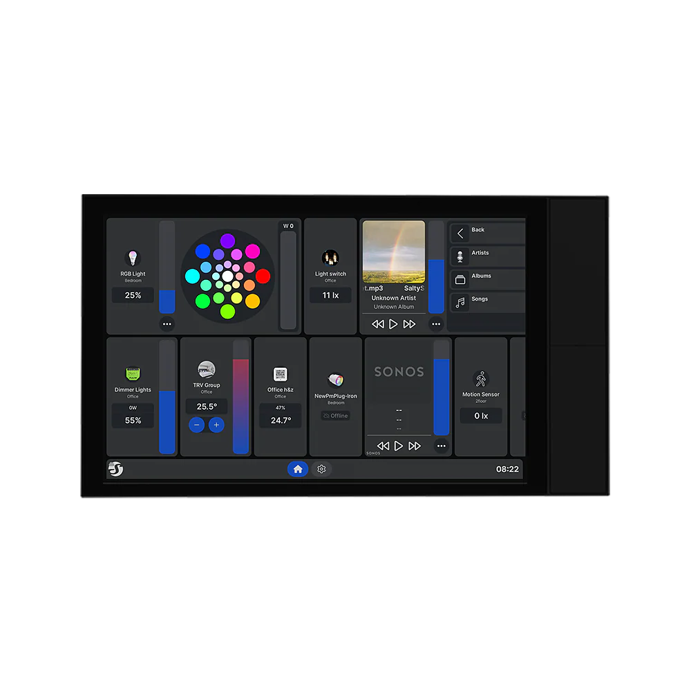 Shelly Wall Display XL Negro panel táctil 10 pulgadas Wi-Fi 6