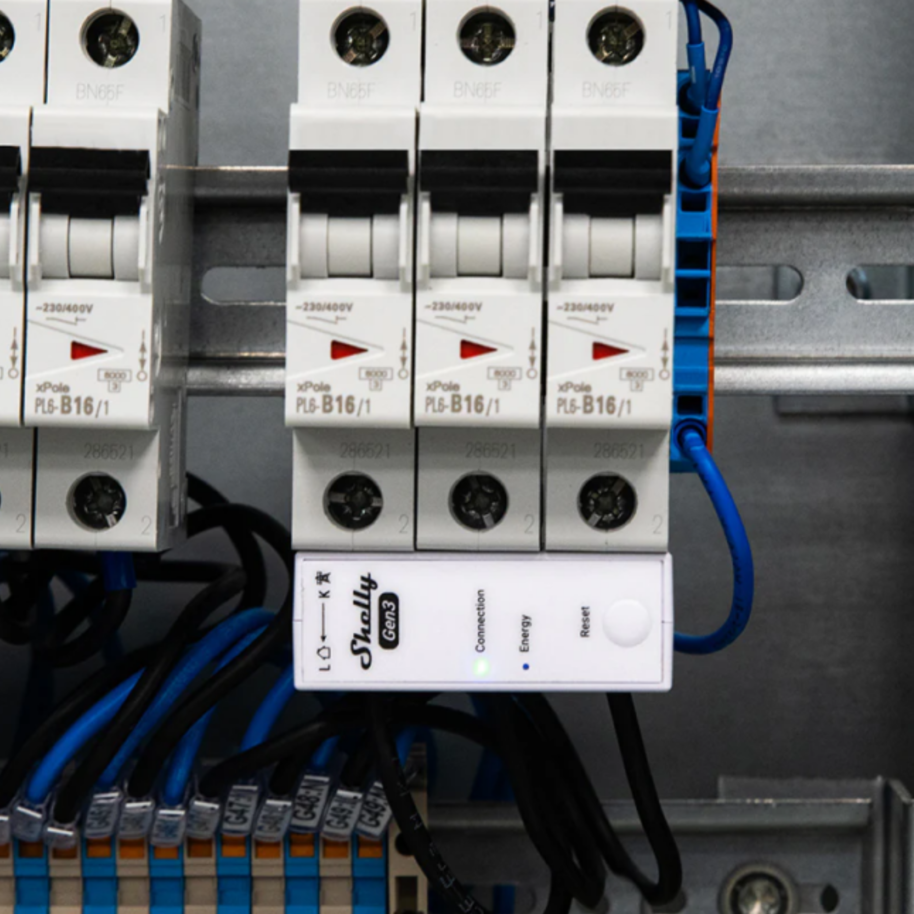 Especificaciones técnicas del Shelly 3EM-63T Gen3 trifásico WiFi