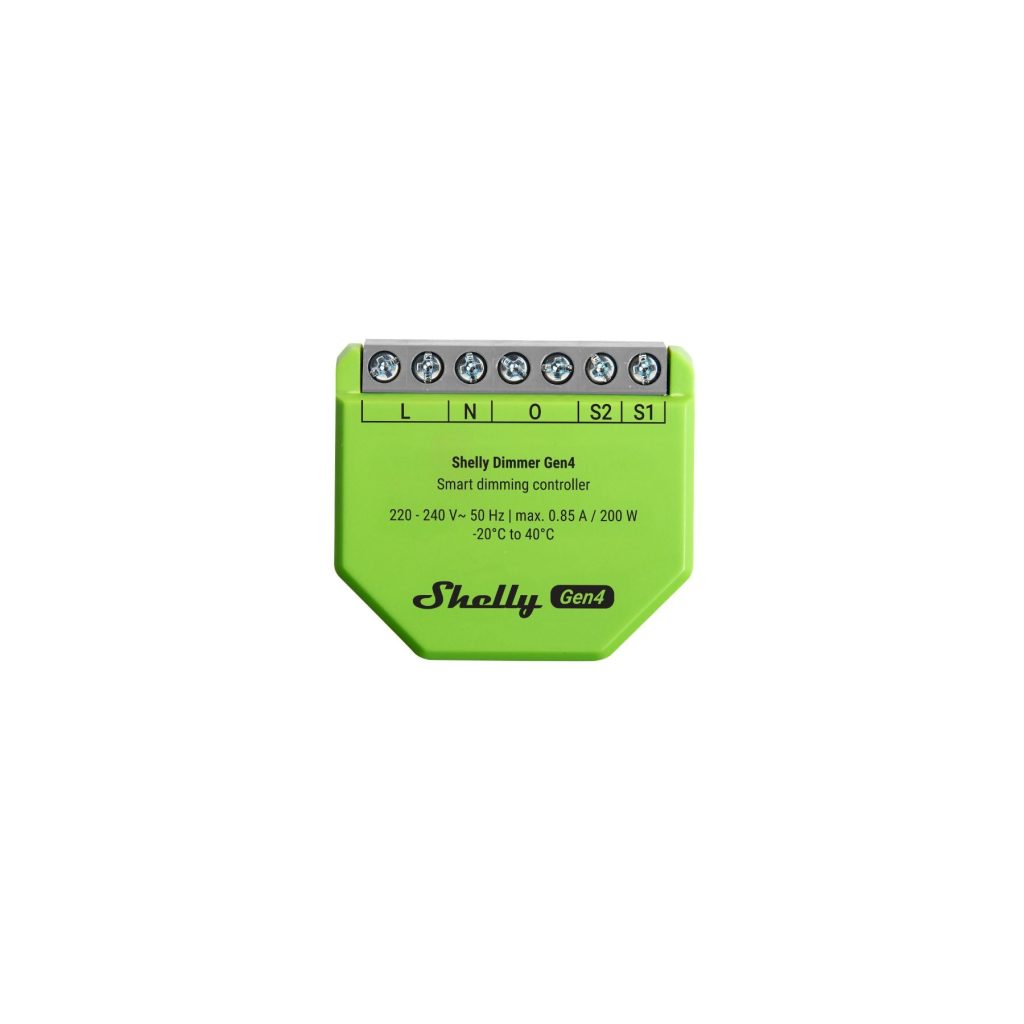 Shelly Dimmer Gen4 regulador inteligente WiFi Zigbee Matter para LED