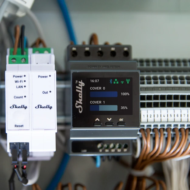 Shelly Pro Dual Cover PM especificaciones técnicas medidor energía