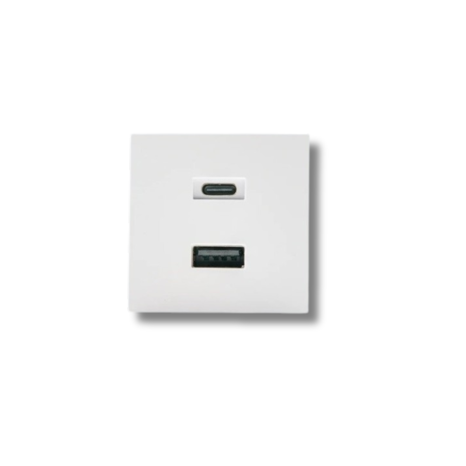 Shelly USB Charger blanco para Wall Display Stand con USB-C y USB-A