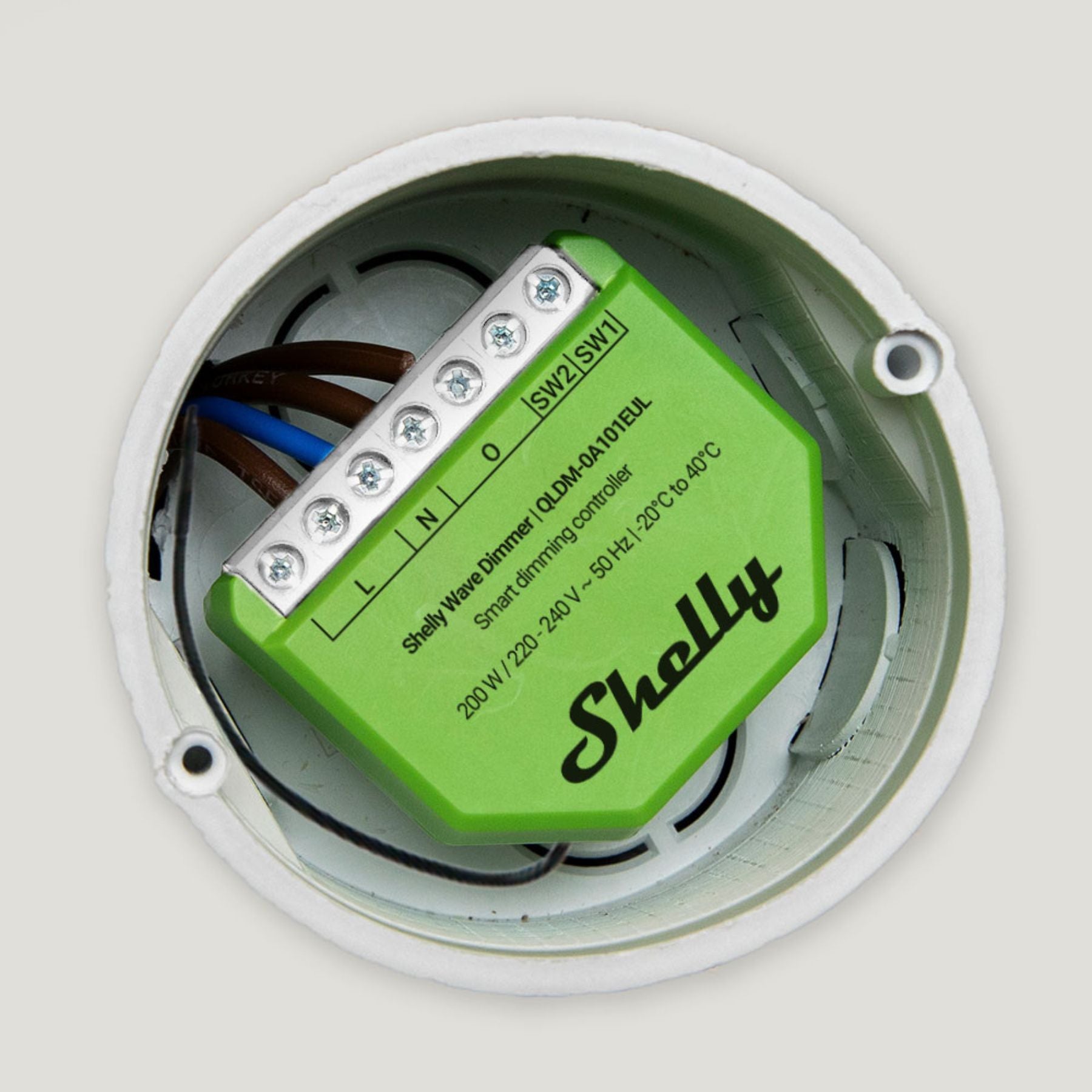 Shelly Wave Dimmer Z-Wave ZWLR 800 Series sin neutro
