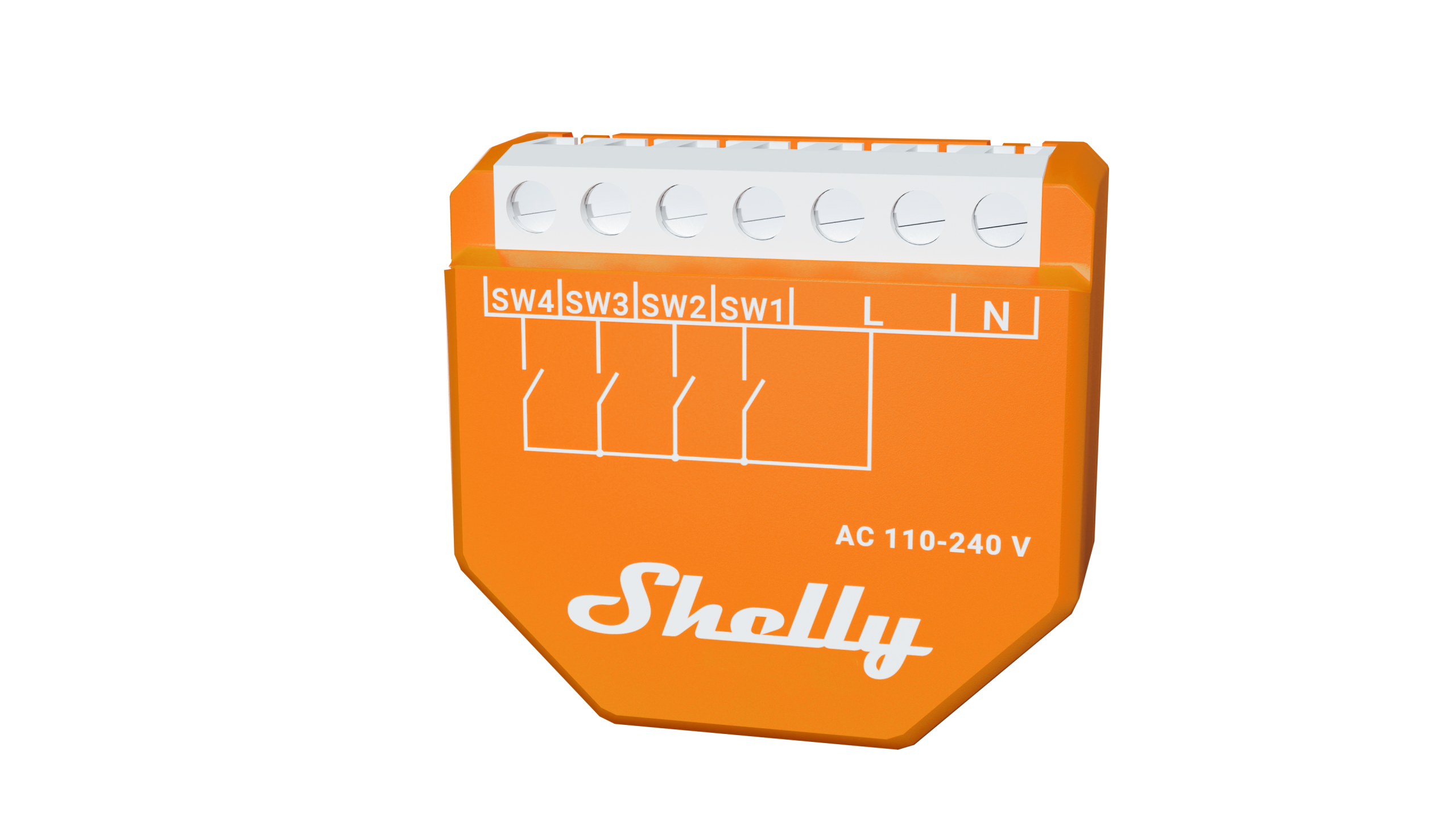 Shelly Wave i4 AC - Controlador de Escenas Inteligente Z-Wave de Largo Alcance - Imagen 4