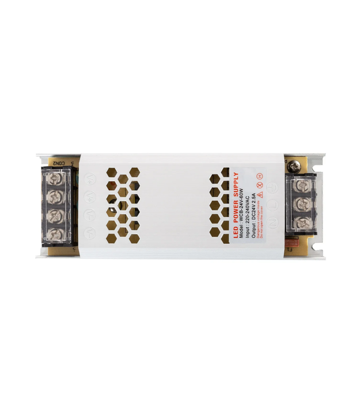 Fuente de Alimentación 24V DC 60W Slim: Potencia y Seguridad para tu Iluminación LED