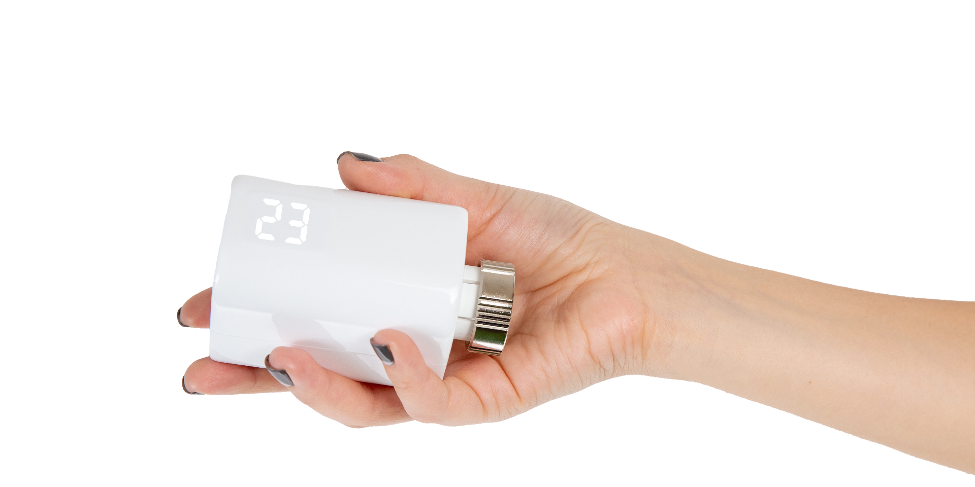 App Shelly Smart Control con 3 cabezales BLU TRV gestionados por habitaciones