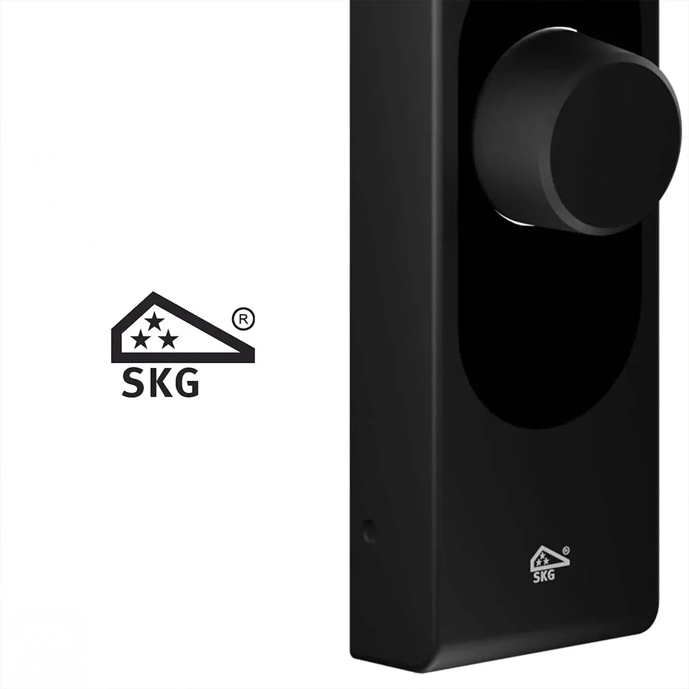 Instalación LOQED Touch Smart Lock negra con integración Shelly y Home Assistant