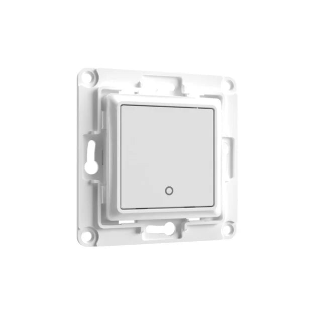 Pulsador de pared Shelly Wall Switch 1 blanco del kit de domótica sin obras